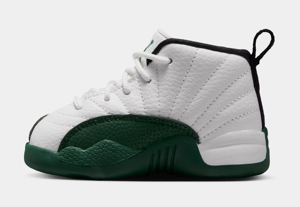 Air Jordan 12 Retro Idols Become Rivals Infant Toddler Lifestyle Shoes (Summit White/Gorge Green/Fierce Pruple) Free Shipping