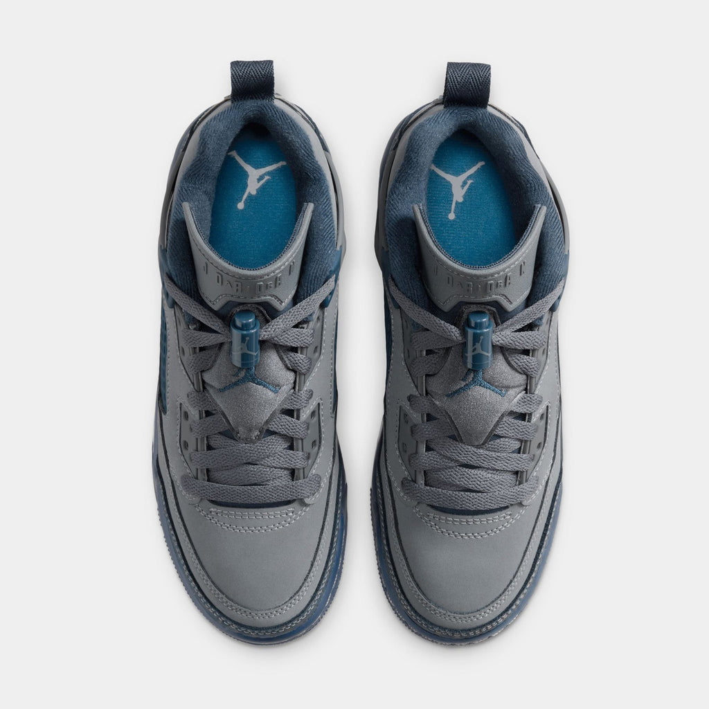 Spizike Low Flint Grade School Basketball Shoes (Flint/University Blue/White/Navy)