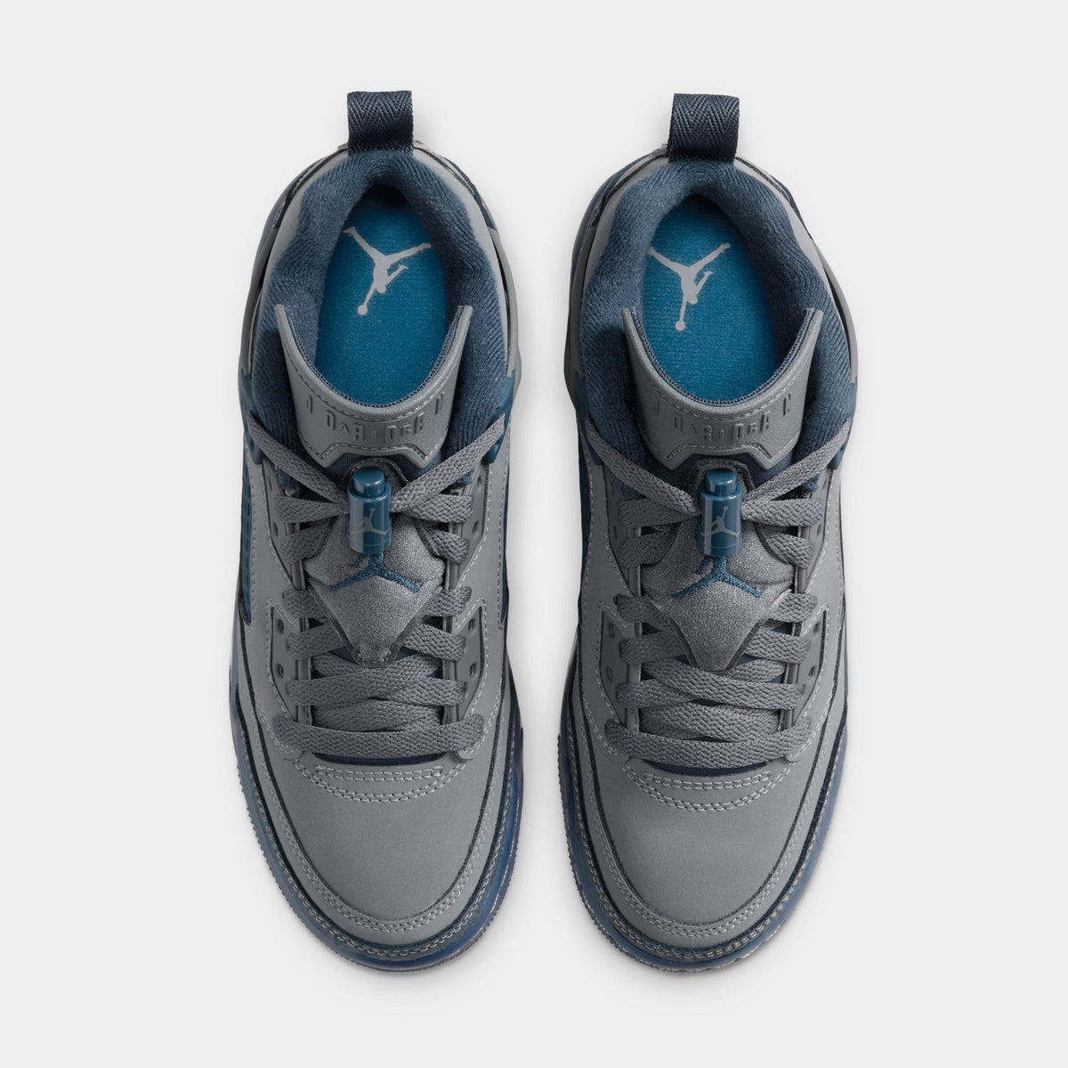 Spizike Low Flint Grade School Basketball Shoes (Flint/University Blue/White/Navy)