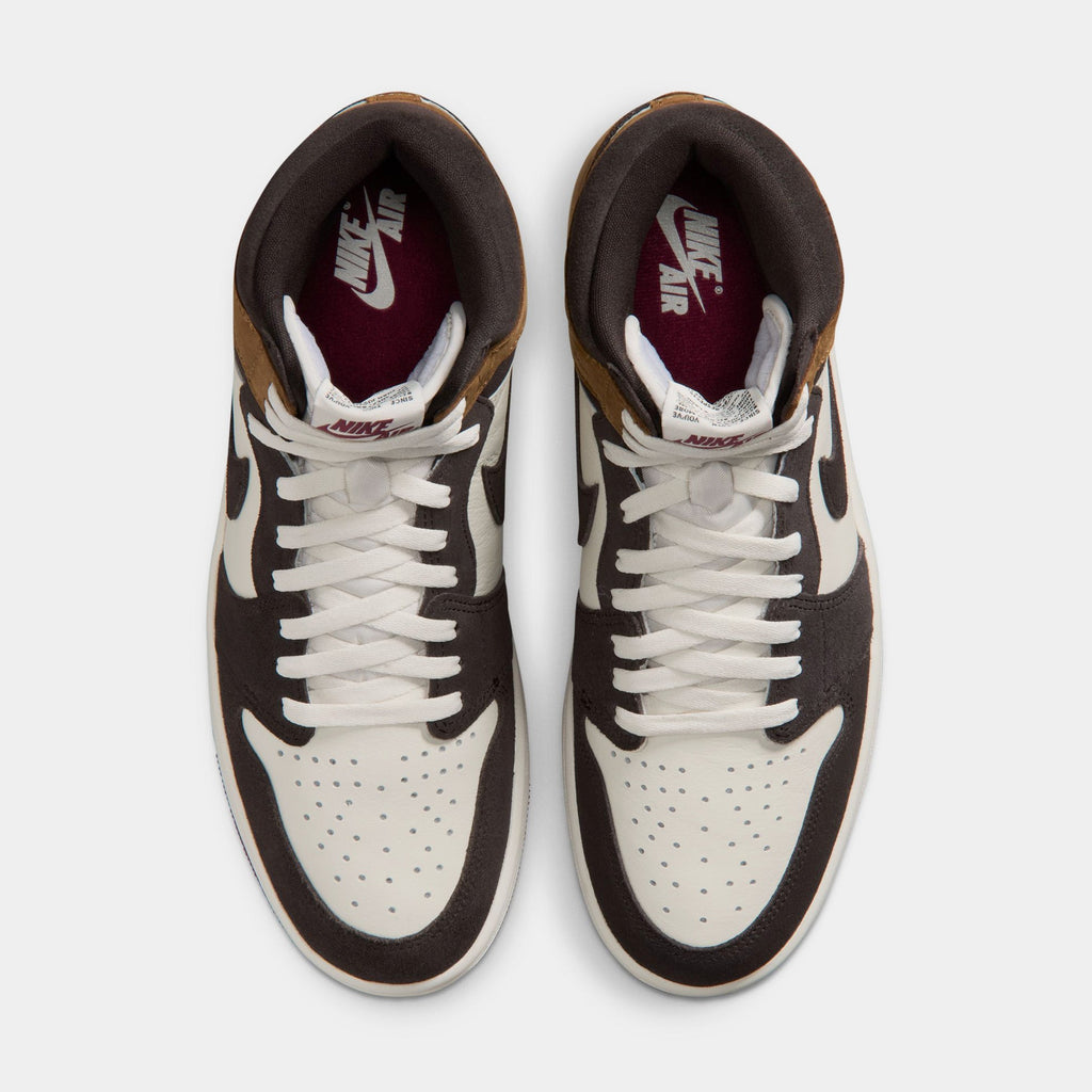 Air Jordan 1 Retro High OG Love Letter Mens Lifestyle Shoes (Shadow Brown/Team Red/Light British Tan) Free Shipping