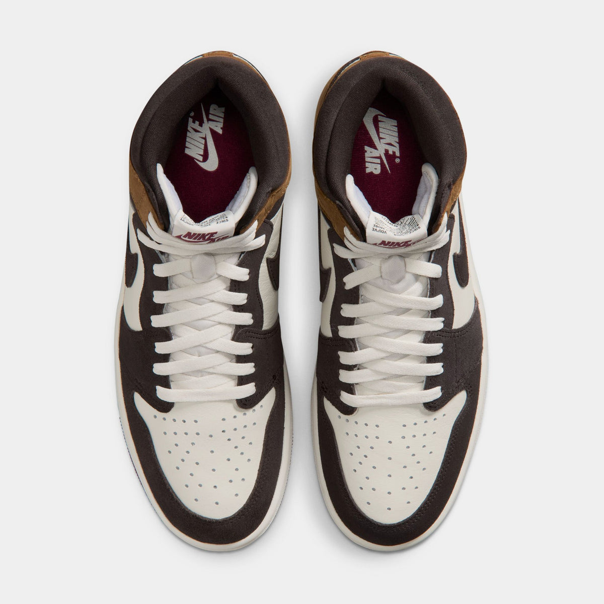 Air Jordan 1 Retro High OG Love Letter Mens Lifestyle Shoes (Shadow Brown/Team Red/Light British Tan) Free Shipping