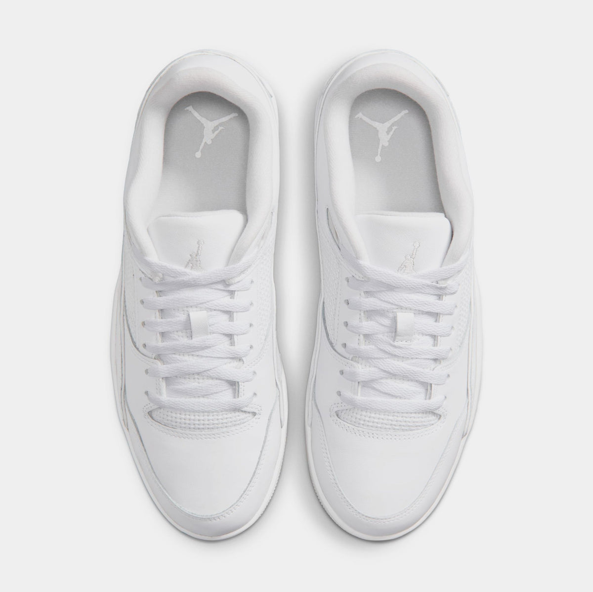 Flight Court Mens Basketball Shoes (White/Vast Grey)