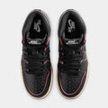 Air Jordan 1 Retro High OG Black and Muslin Grade School Lifestyle Shoes (Black/Black Muslin)