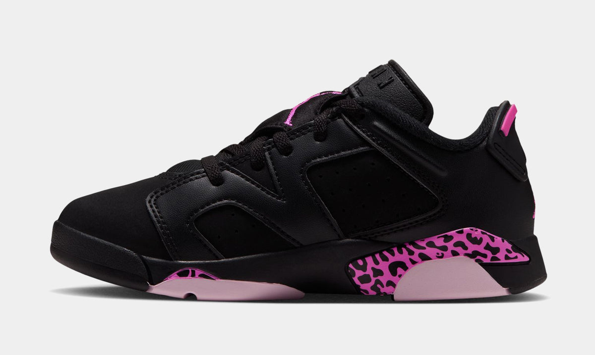 Air Jordan 6 Retro Fearless Preschool Lifestyle Shoes (Black/Laser Fushia/Pink Foam)