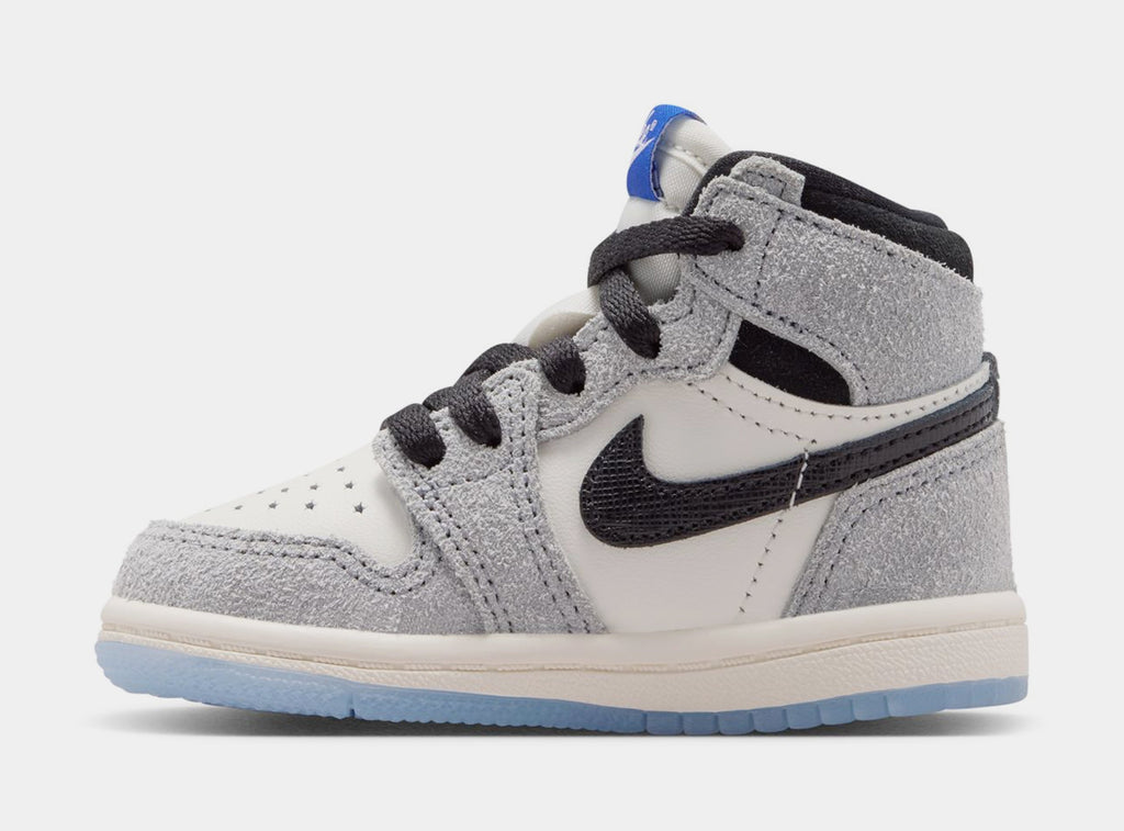 Air Jordan 1 Retro High OG Cool Grey Infant Toddler Lifestyle Shoes (Cool Grey/Black/Sail/Game Royal)