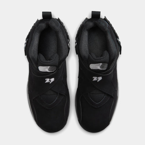 Air Jordan 8 Retro Chrome Black And Light Graphite Preschool Lifestyle Shoes ( Black/White/Light Graphite) Free Shipping