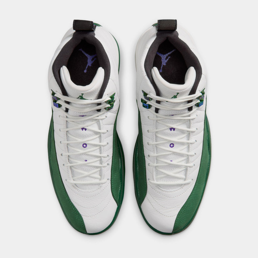 Air Jordan 12 Retro Idols Become Rivals Mens Lifestyle Shoes (Summit White/Gorge Green/Fierce Purple) Free Shipping