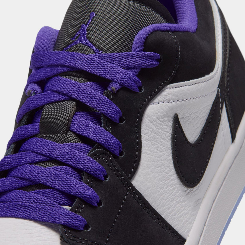 Air Jordan 1 Low Mens Lifestyle Shoes (White/Dark Concord/Black)