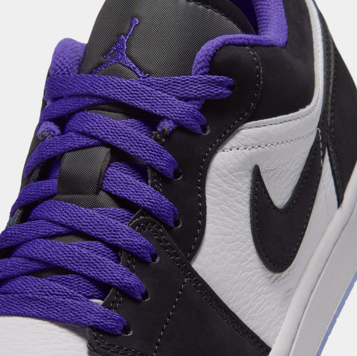 Air Jordan 1 Low Mens Lifestyle Shoes (White/Dark Concord/Black)