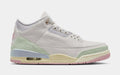 Air Jordan 3 Retro Sail And Jade Aura Mens Lifestyle Shoes (Sail/Jade Aura/Aura/Iced Carmine)