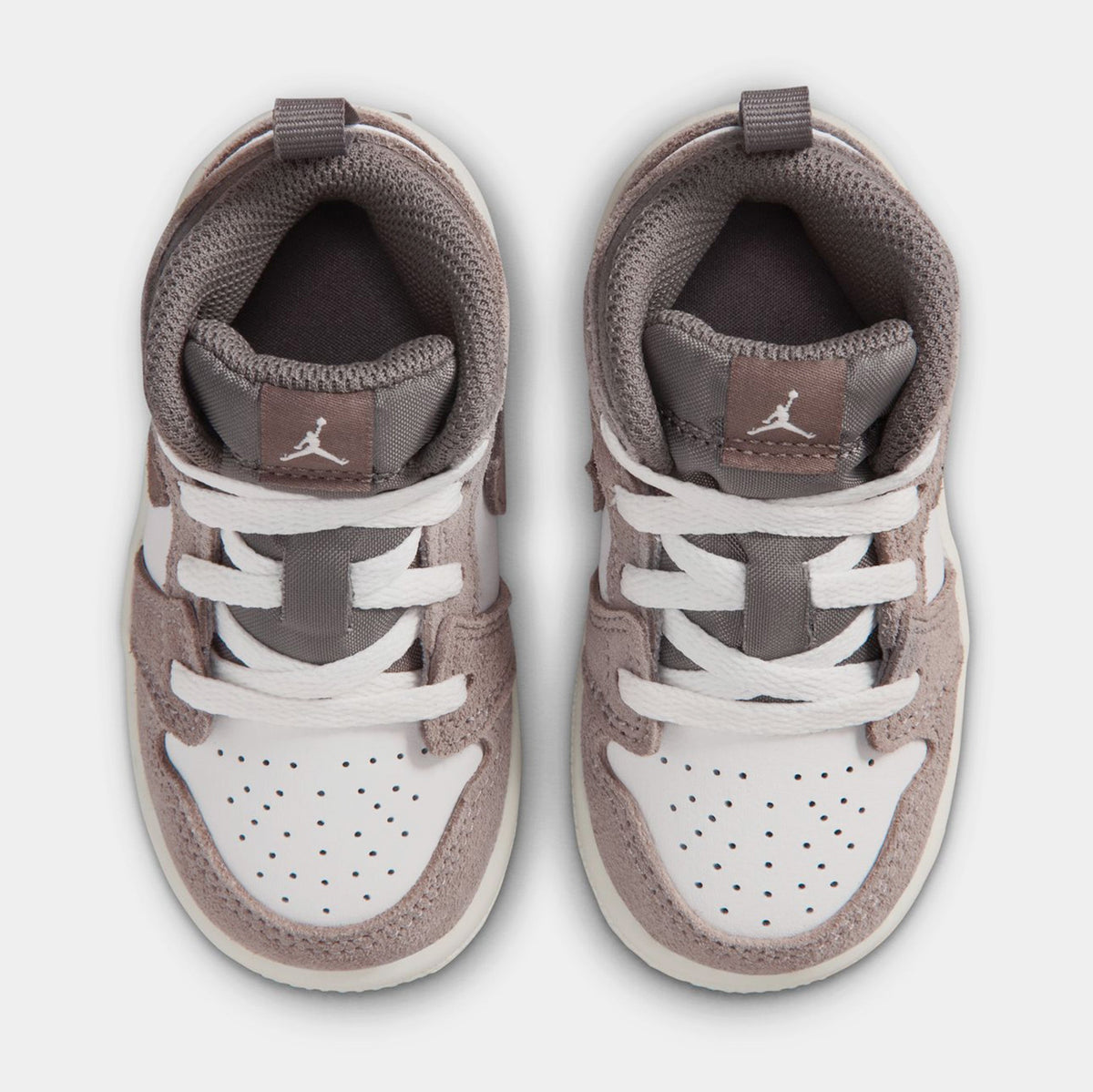 Air Jordan 1 Mid Infant Toddler Lifestyle Shoes (Enigma Stone/Olive Grey)