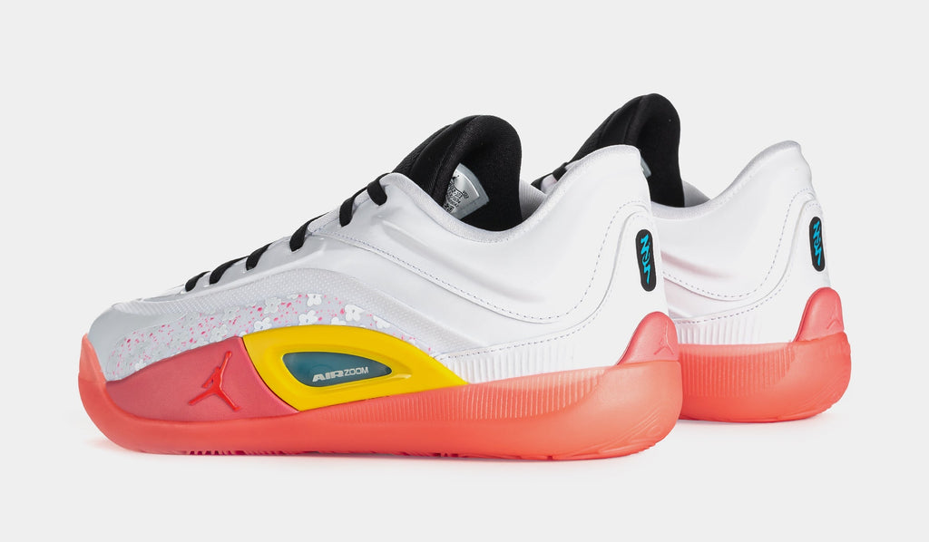 Zion 4 Sharona Mens Basketball Shoes (White/Black/Tour Yellow/Hot Punch)