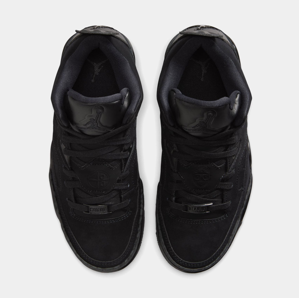 Son of Mars Low Grade School Lifestyle Shoes (Black/Dark Smoke Grey)