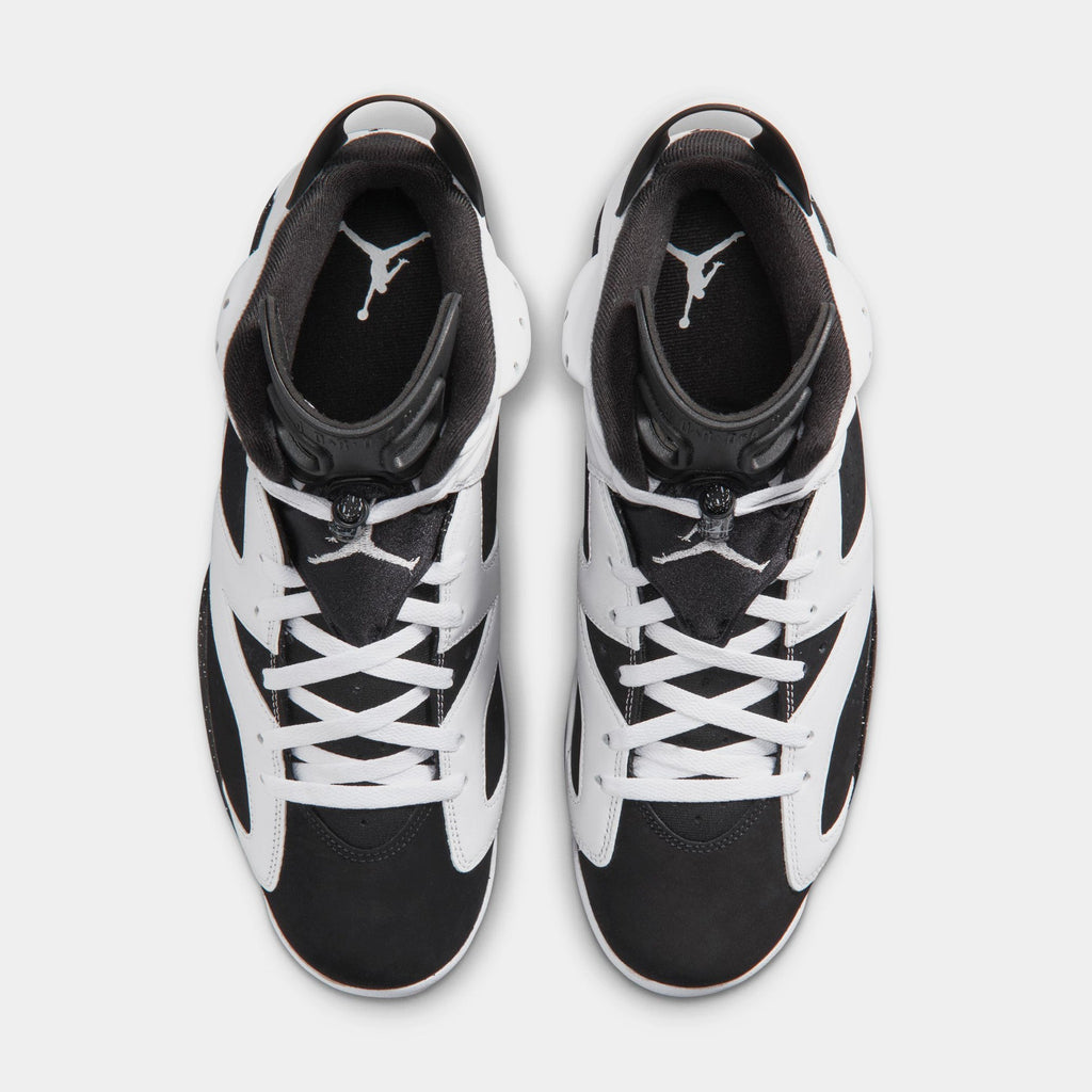 Air Jordan 6 Retro Black And White Mens Lifestyle Shoes (White/Black)