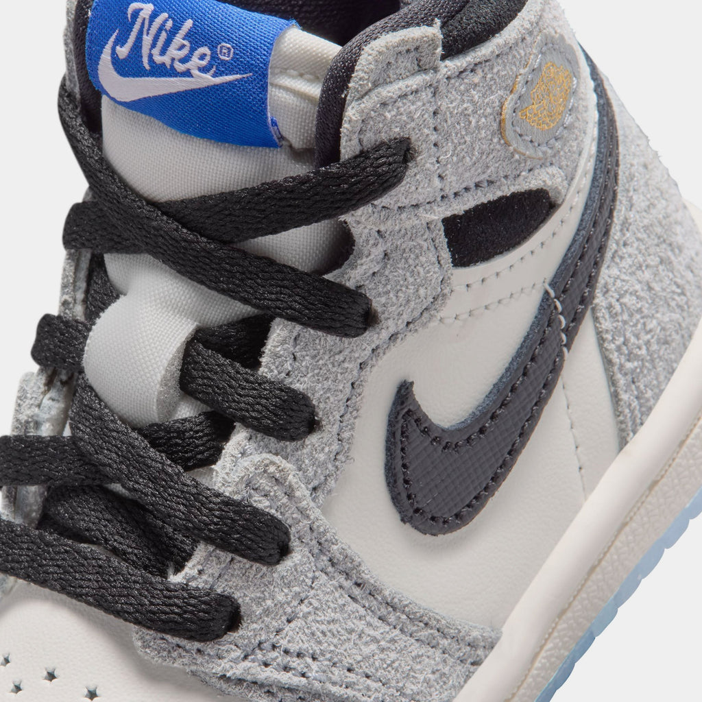 Air Jordan 1 Retro High OG Cool Grey Infant Toddler Lifestyle Shoes (Cool Grey/Black/Sail/Game Royal)