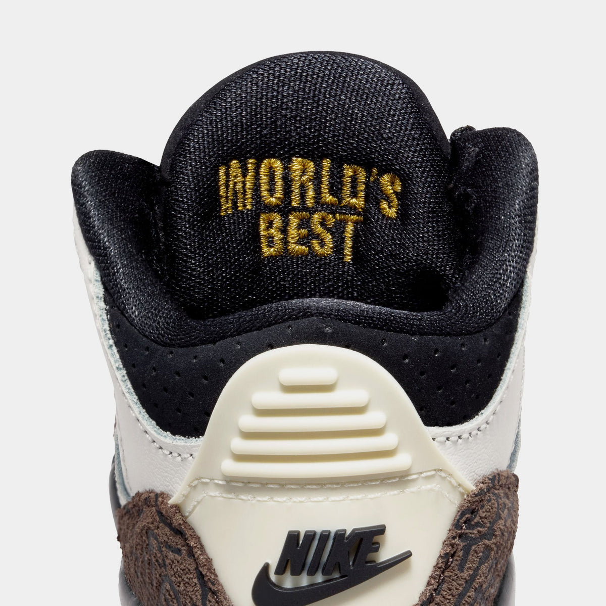 Air Jordan 3 Retro Sail and University Red Infant Toddler Lifestyle Shoes (Sail/Black/University Red/Pale Ivory)