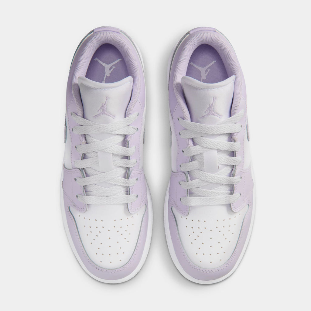 Air Jordan 1 Low Grade School Lifestyle Shoes (Barely Grape/White/Violet Mist)