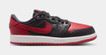 Air Jordan 1 Retro Low OG Banned Preschool Lifestyle Shoes (Black/Black/Varsity Red/Summit White)