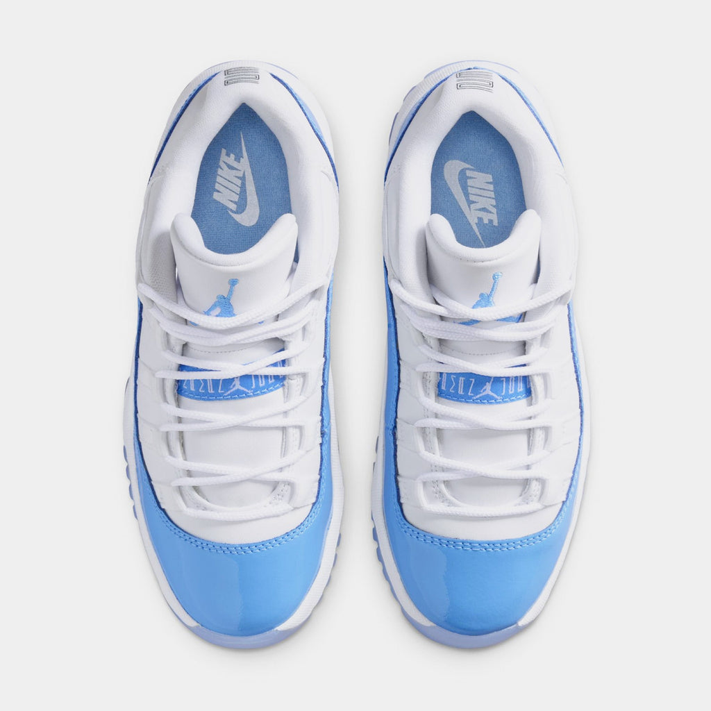 Air Jordan 11 Retro Low University Blue Preschool Lifestyle Shoes (White/University Blue/Black) Free Shipping