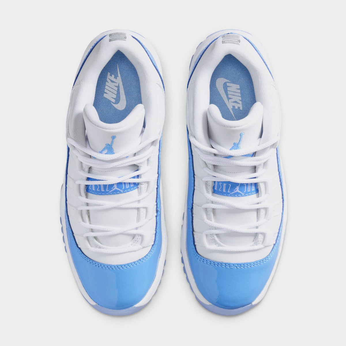 Air Jordan 11 Retro Low University Blue Preschool Lifestyle Shoes (White/University Blue/Black) Free Shipping