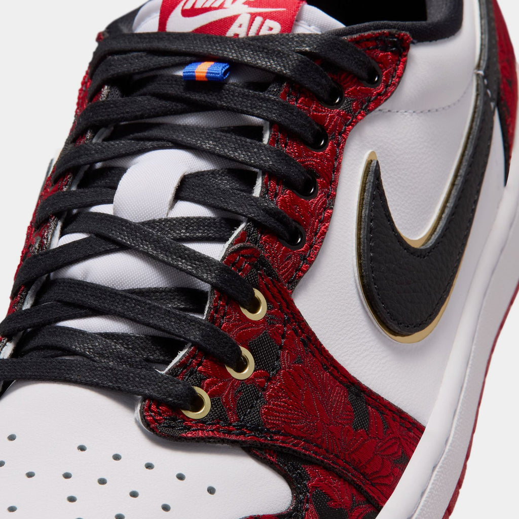 Air Jordan 1 Retro Low OG Garden Mens Lifestyle Shoes (Black/Varsity Red/Summit White)