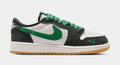 Air Jordan 1 Retro Low OG Phantom And Pine Green Grade School Lifestyle Shoes (Phantom/Pine Green/Black)