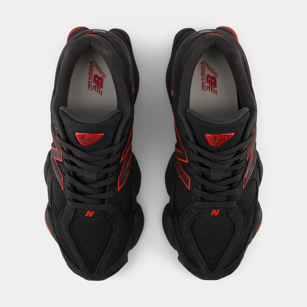 9060 Mens Lifestyle Shoes (Black/Red)