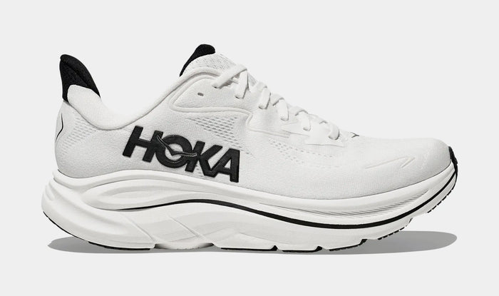 Clifton 10 Mens Running Shoes (White/Black)