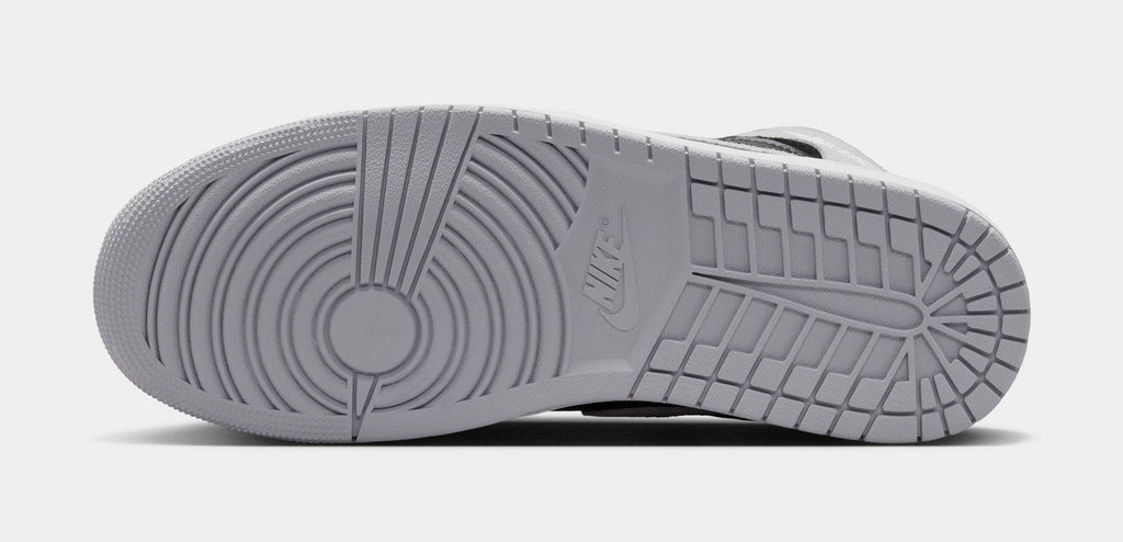 Air Jordan 1 Mid Mens Lifestyle Shoes (Light Smoke Grey/White/Black)