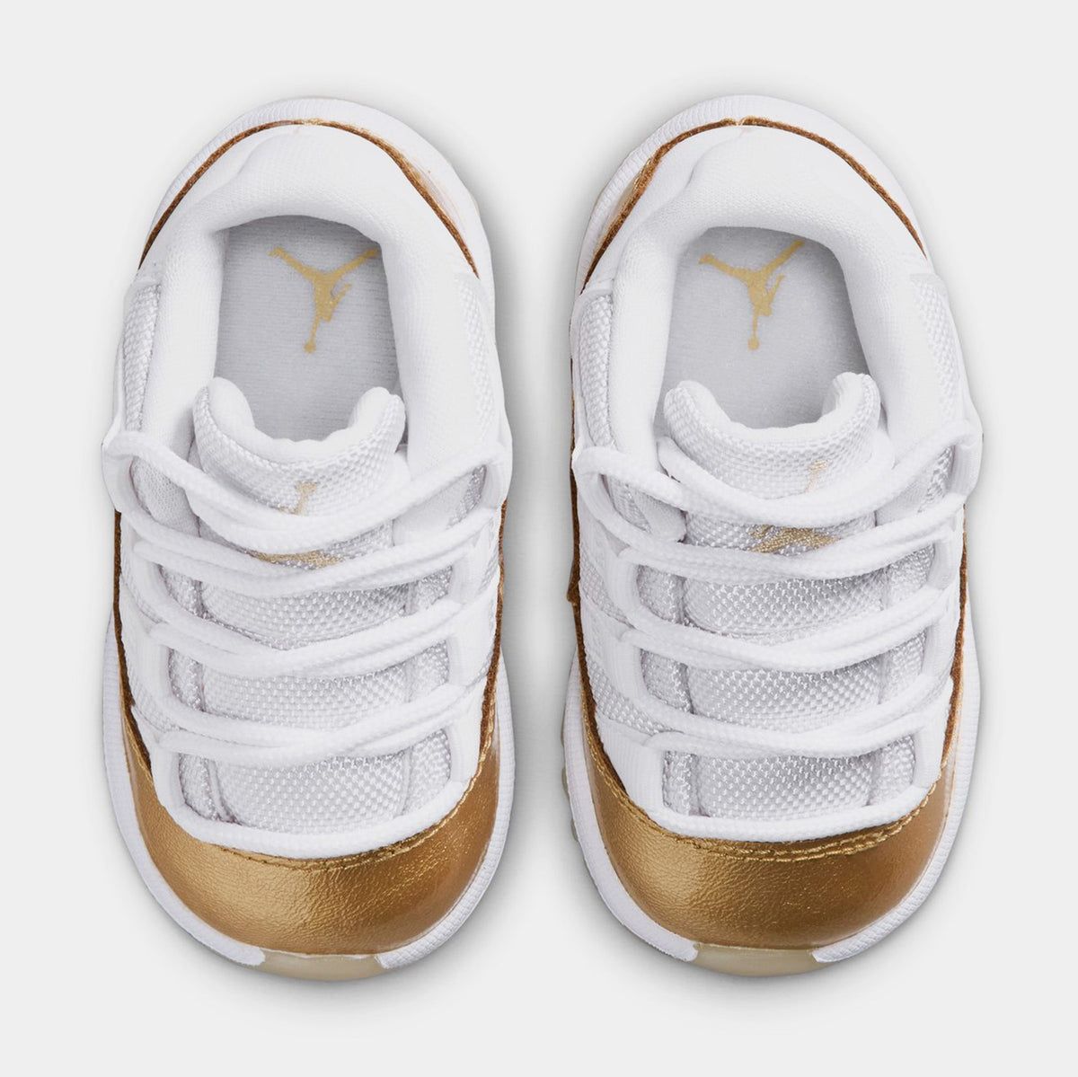 Air Jordan 11 Retro Low Mothers Day Infant Toddler Lifestyle Shoes (White/Metallic Gold/Team Gold)