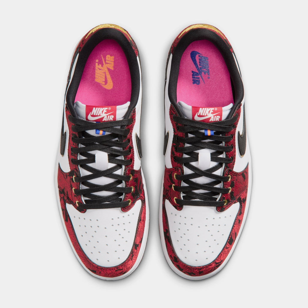 Air Jordan 1 Retro Low OG Garden Mens Lifestyle Shoes (Black/Varsity Red/Summit White)