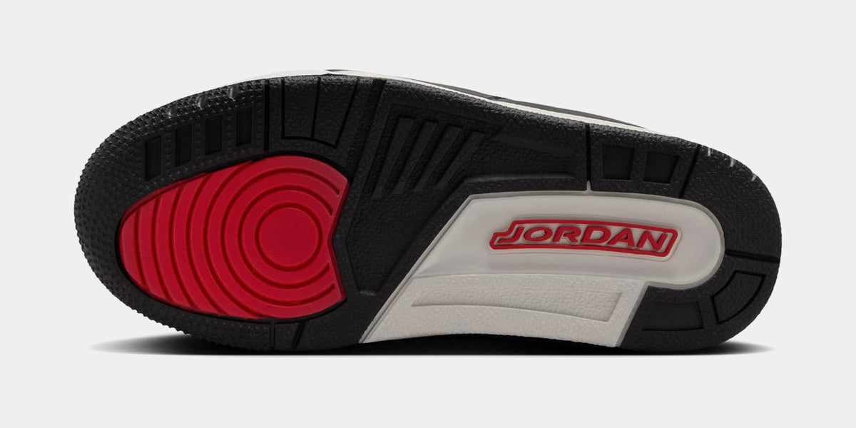 Air Jordan 3 Retro x Levi's Indigo And Gym Red Preschool Lifestyle Shoes (Denim/Black/Sail)