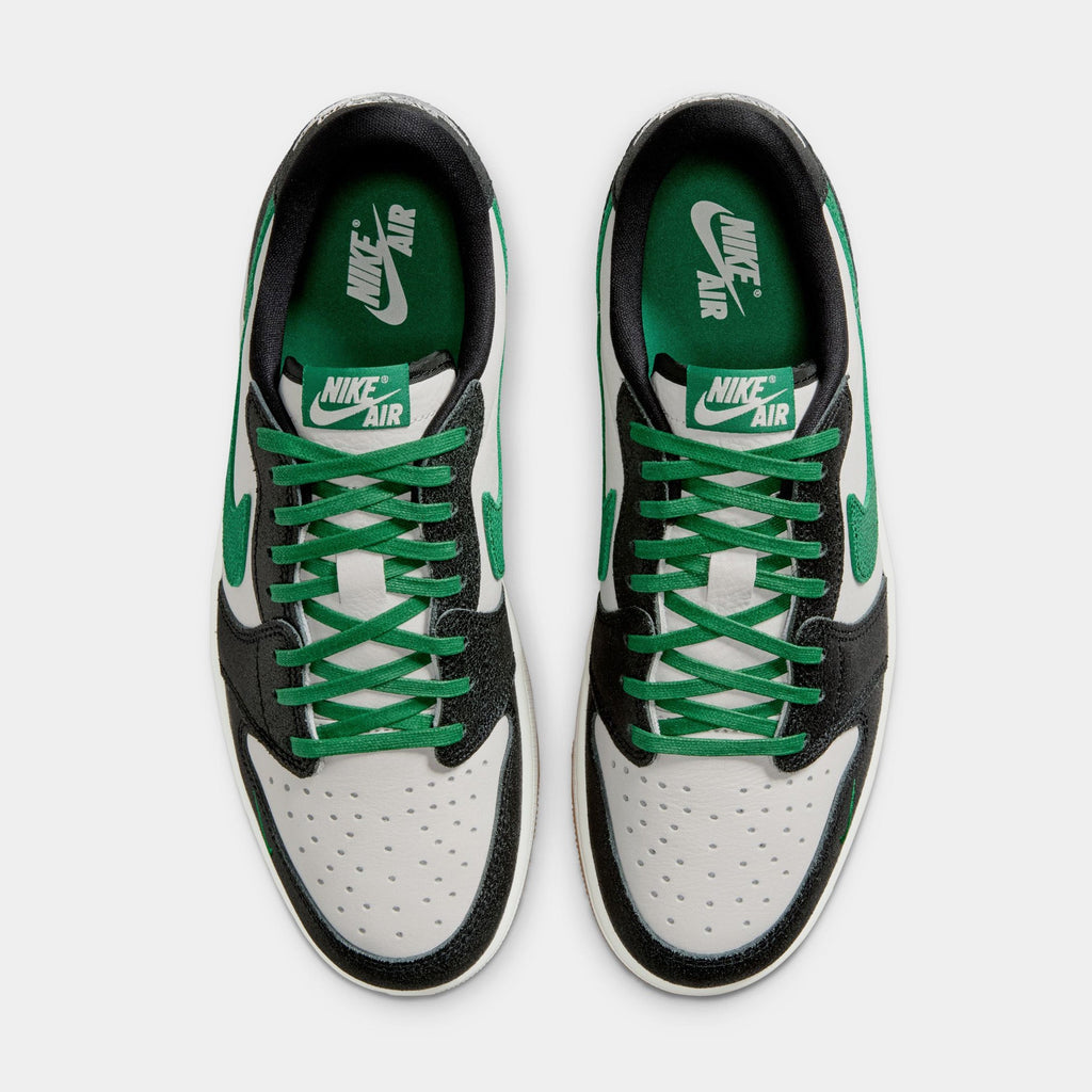 Air Jordan 1 Retro Low OG Phantom And Pine Green Mens Lifestyle Shoes (Phantom/Pine Green/Black)