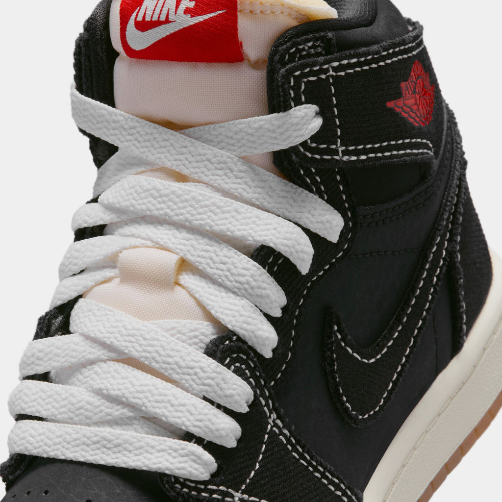 Air Jordan 1 Retro High OG Flight Club Preschool Lifestyle Shoes (Black/Sail/Gum Medium Brown/University Red) Free Shipping