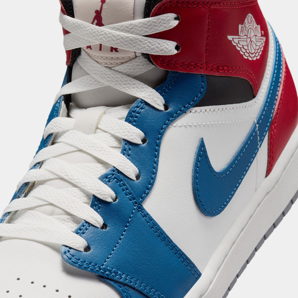 Air Jordan 1 Mid Team USA Mens Lifestyle Shoes (True Blue/Summit White/Varsity Red/Black)