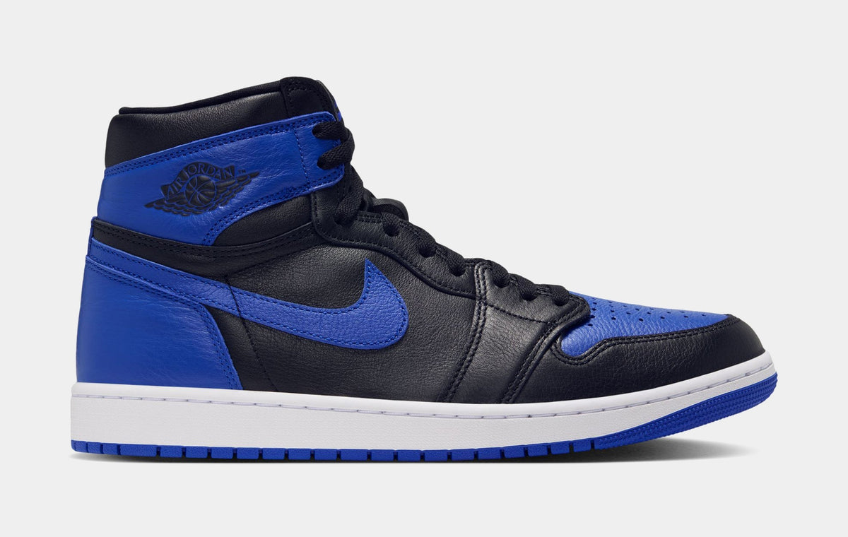 Air Jordan 1 Retro High OG Royal Mens Lifestyle Shoes (Black/Game Royal/White) Free Shipping