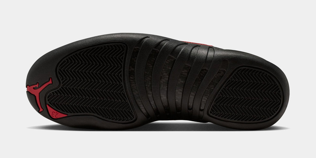 Air Jordan 12 Retro Bloodline Mens Lifestyle Shoes (Black/Varsity Red) Free Shipping