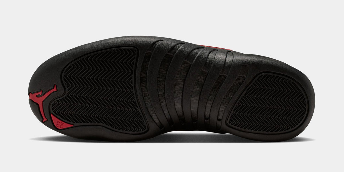 Air Jordan 12 Retro Bloodline Mens Lifestyle Shoes (Black/Varsity Red) Free Shipping