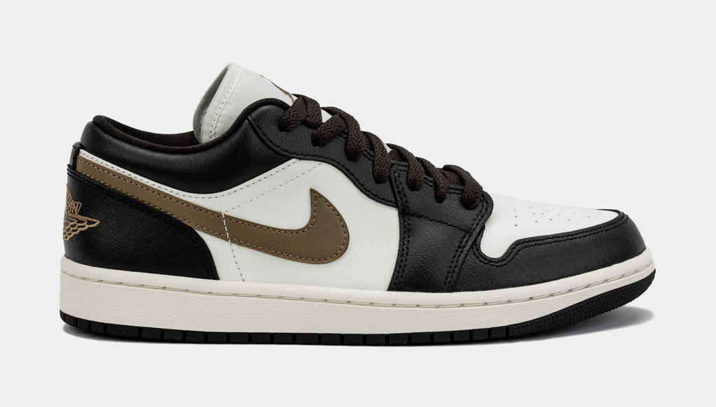 Air Jordan 1 Retro Low Shadow Brown Womens Lifestyle Shoes (Shadow Brown/Brown Kelp/Sail)