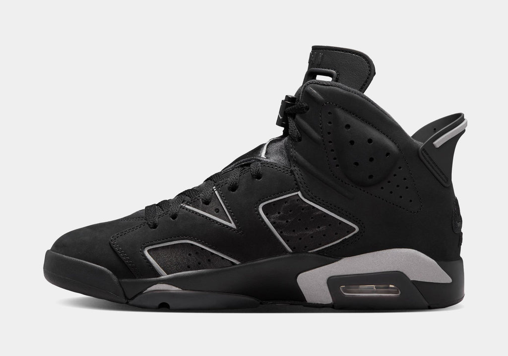 Air Jordan 6 Retro Cap And Gown Mens Lifestyle Shoes (Black/Reflective Silver/Black)