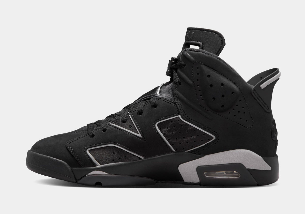 Air Jordan 6 Retro Cap And Gown Mens Lifestyle Shoes (Black/Reflective Silver/Black)