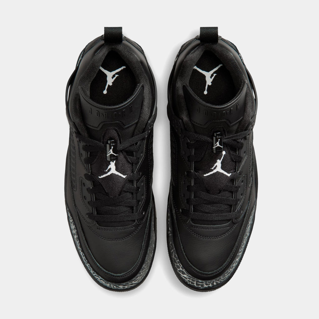 Spizike Low Mens Basketball Shoes (Black/Black/Metallic Silver)
