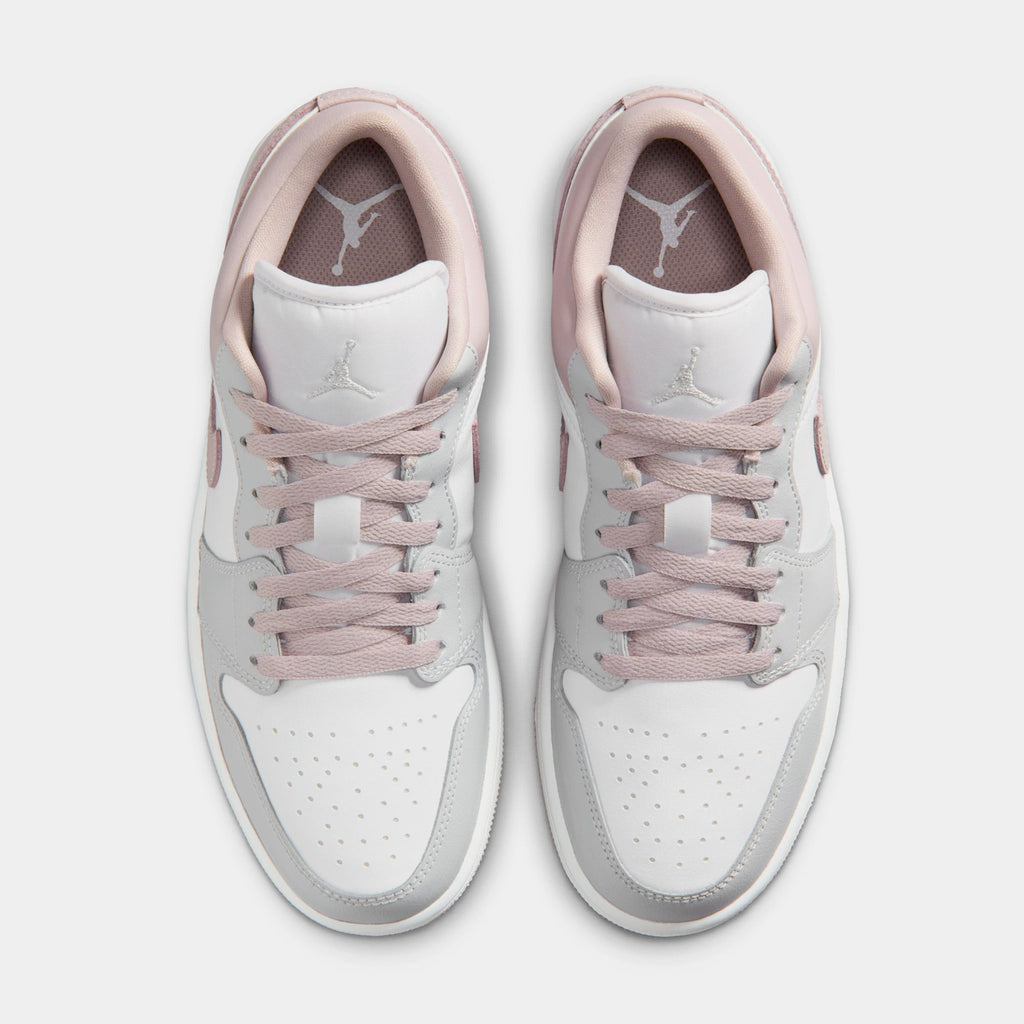 Air Jordan 1 Low Womens Lifestyle Shoes (Particle Rose/Neutral Grey/White)