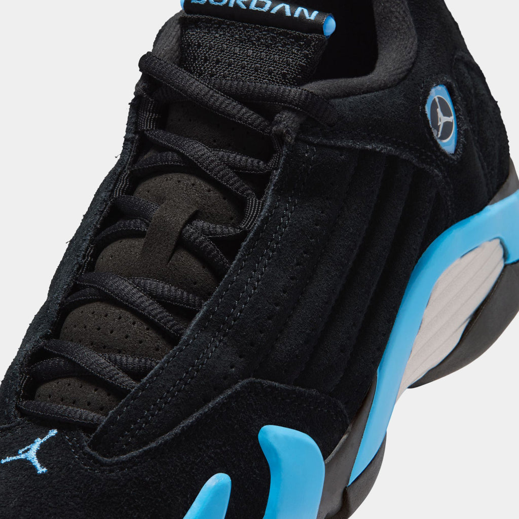 Air Jordan 14 Retro Black University Blue Grade School Lifestyle Shoes (Black/White/University Blue)