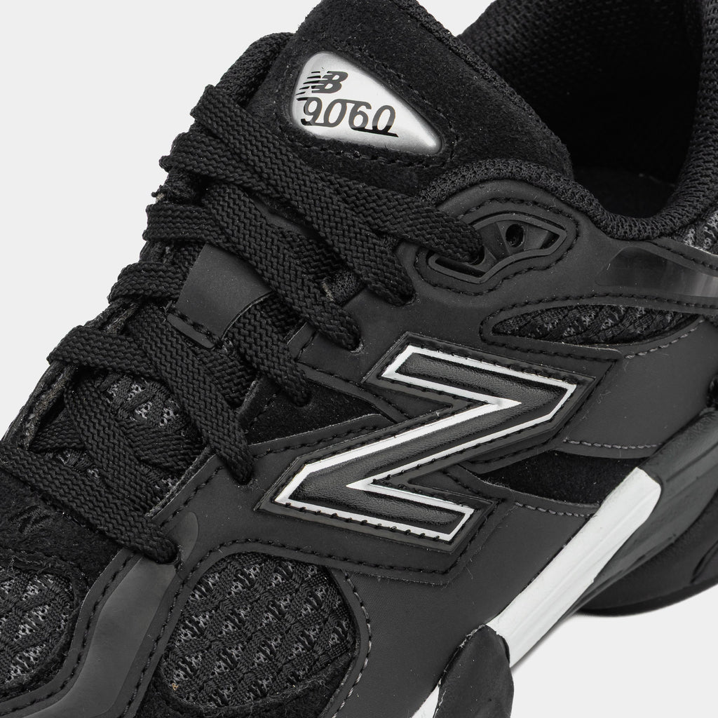 Shoe Palace Exclusive 9060 Grade School Lifestyle Shoes (Black/Silver)
