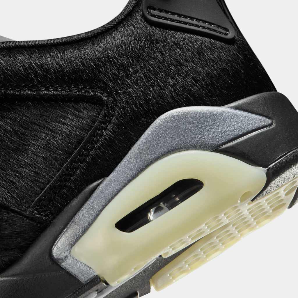 Air Jordan 6 Low Black Out Womens Lifestyle Shoes (Black)