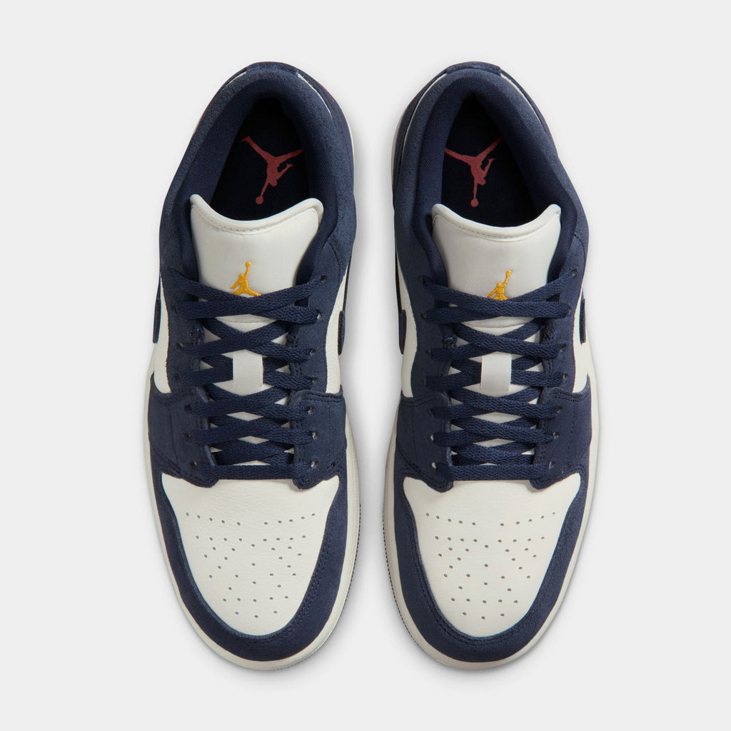 Air Jordan 1 Low SE Mens Lifestyle Shoes (OBsidian/Obsidian/University Gold)