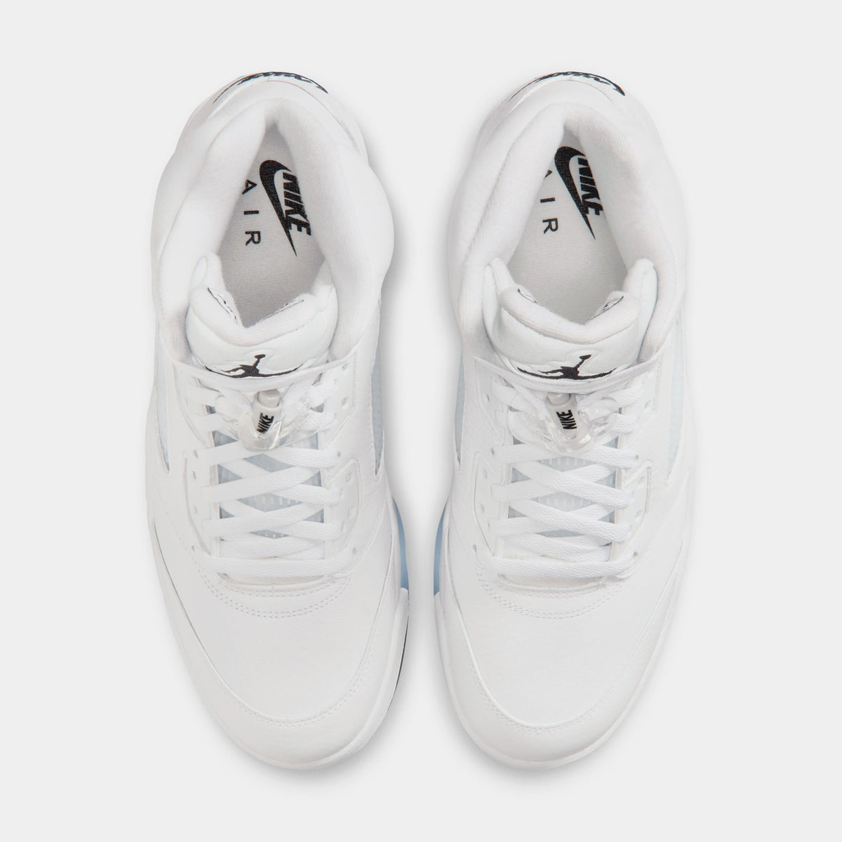 Air Jordan 5 Retro OG White Metallic Mens Lifestyle Shoes (White/Metallic Silver/Black)
