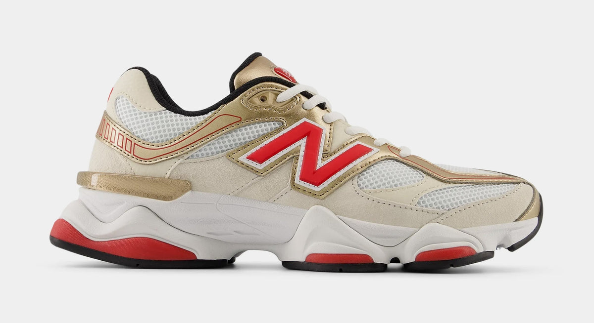 9060 Mens Lifestyle Shoes (Beige/Red)