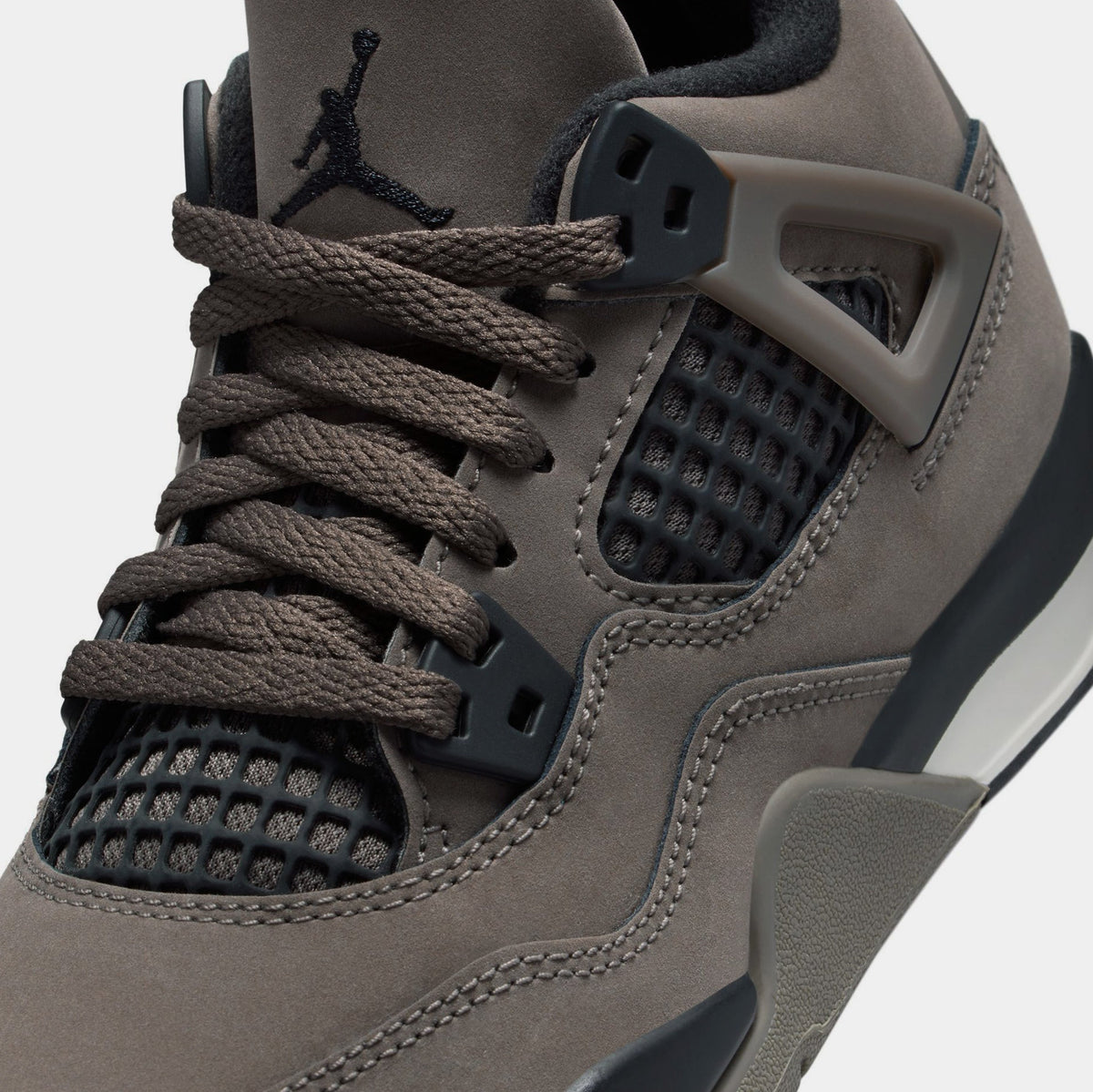 Air Jordan 4 Retro Cave Stone And Black Preschool Lifestyle Shoes (Cave Stone/Black/Phantom)